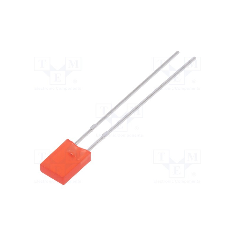 1 pcs x LUCKYLIGHT - LL-253VD1F-1B - LED, rectangular, 5x2x7.15mm, red, 70÷120mcd, 130°, Front: flat