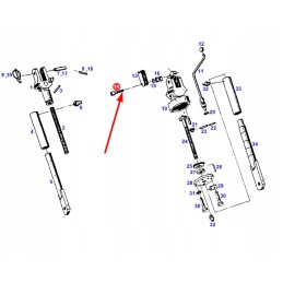 X485003205000 rear linkage screw m5 x 35