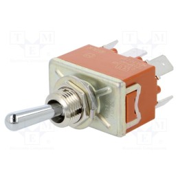 1 pcs x PANASONIC - T215PAULCSAFJ - Switch: toggle, Pos: 3, DP3T, ON-OFF-ON, 15A/250VAC, 15A/30VDC