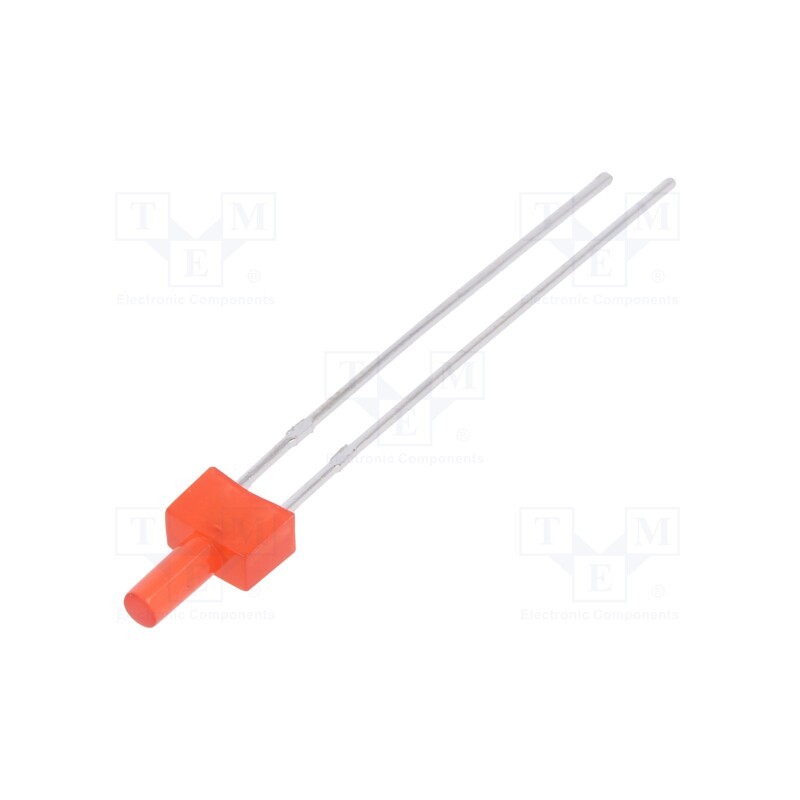 1 pcs x LUCKYLIGHT - LL-204VD1F-1B - LED, 2mm, red, 30÷70mcd, 130°, Front: flat, 1.6÷2.4V, No.of term: 2