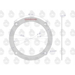 Set of final drive seals 50528020 50