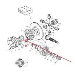 3796206m1 rear axle differential gear distance