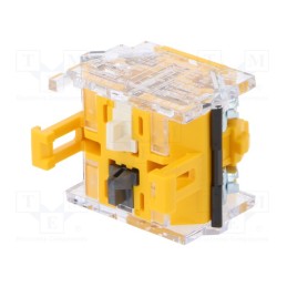 1 pcs x EAO - 704.900.5 - Contact block, 22mm, OptoHiT, -40÷55°C, front fixing, 500VAC, 10A