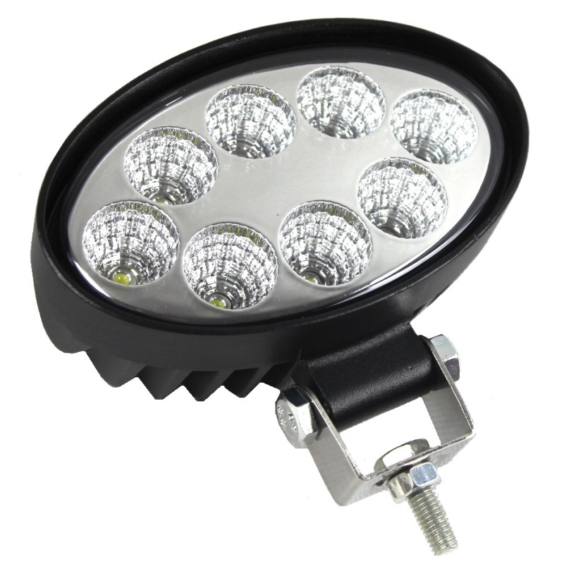 Work lamp 8 LED oval halogen 12 24v mega power