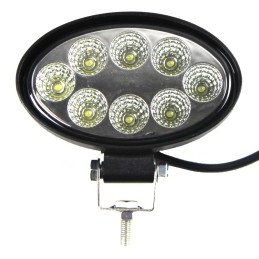 Work lamp 8 LED oval halogen 12 24v mega power