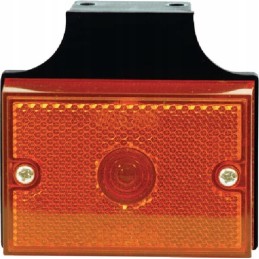 Rectangular marker lamp 12 24v, orange, front
