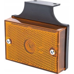 Rectangular marker lamp 12 24v, orange, front