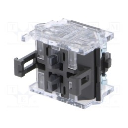 1 pcs x EAO - 704.910.4 - Contact block, 22mm, OptoHiT, -40÷55°C, front fixing, 500VAC, 10A