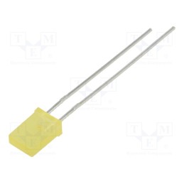 1 pcs x LUCKYLIGHT - LL-254YD1E-2Y - LED, rectangular, 5x2mm, yellow, 16÷25mcd, 146°, Front: flat, 20mA