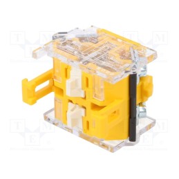 1 pcs x EAO - 704.900.3 - Contact block, 22mm, OptoHiT, -40÷55°C, front fixing, 500VAC, 10A