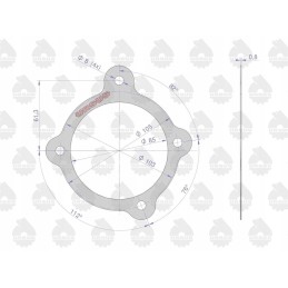 Hour meter cover gasket krazelite 0 8