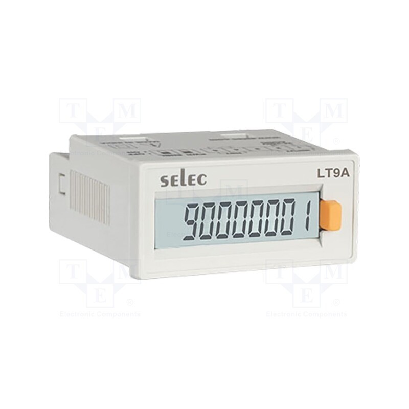 1 pcs x SELEC - LT920A-C-CE - Meter: counter, digital,mounting, on panel, LCD, 8 digits, 0.05%
