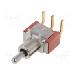 1 pcs x C&K - 7105MD9ABE - Switch: toggle, Pos: 3, SP3T, (ON)-OFF-(ON), 0.02A/20VAC, -30÷85°C