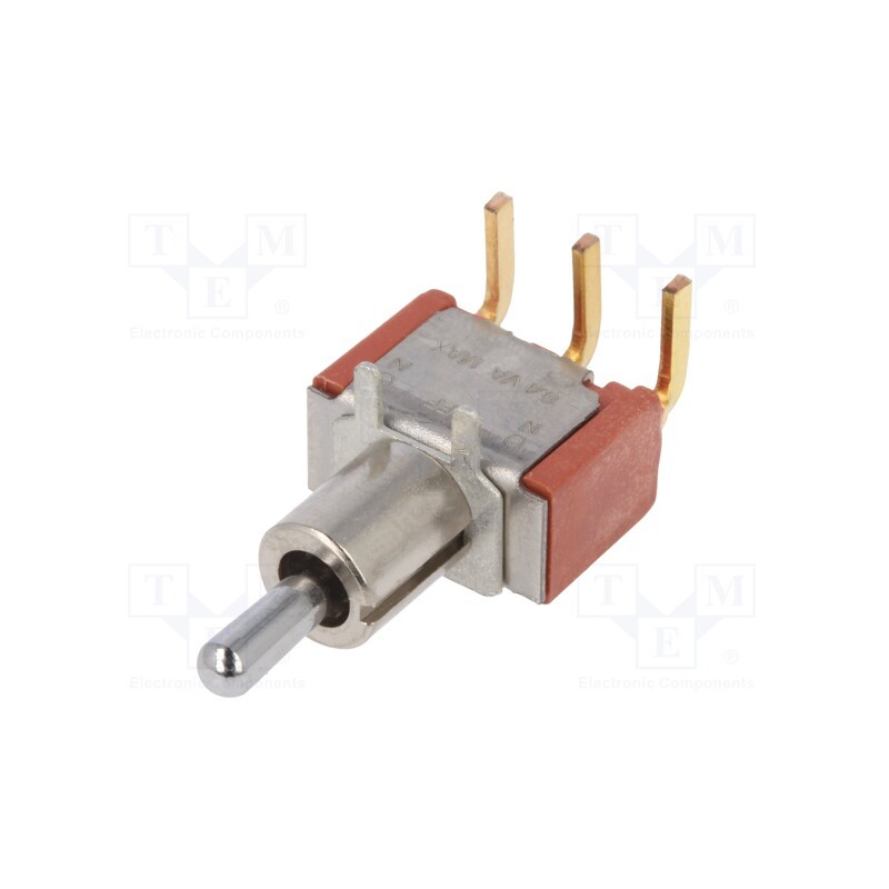 1 pcs x C&K - 7105MD9ABE - Switch: toggle, Pos: 3, SP3T, (ON)-OFF-(ON), 0.02A/20VAC, -30÷85°C