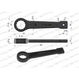 28 mm Warynski punching ring spanner