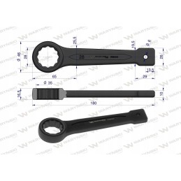 28 mm Warynski punching ring spanner