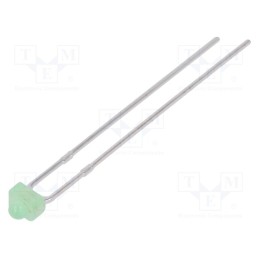 1 pcs x LUCKYLIGHT - LL-204GD2A-1B - LED, 1.8mm, green-yellow, 90÷160mcd, 60°, Front: convex, 1.6÷2.4V