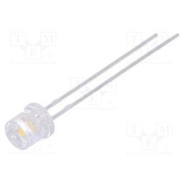 1 pcs x LUCKYLIGHT - LL-504WC1E-W5-3P - LED, 5mm, white neutral, 1000÷1700mcd, 100°, Front: flat, 2.6÷3.6V