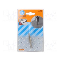 1 pcs x PG PROFESSIONAL - 825.5 - Drill bit, step,conical,multistep, Ø: 4÷12mm, Mounting: rod 6mm