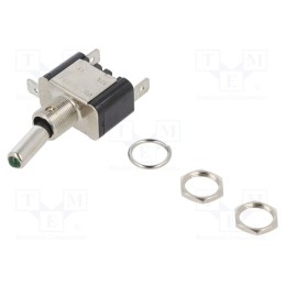 1 pcs x C&K - ILT05 - Switch: toggle, Pos: 2, SPST, ON-OFF, 20A/12VDC, Leads: connectors