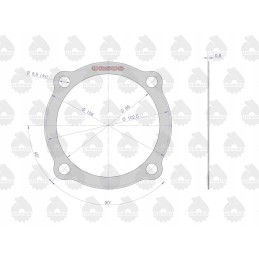 C 330 hub reduction cover gasket original Ursus
