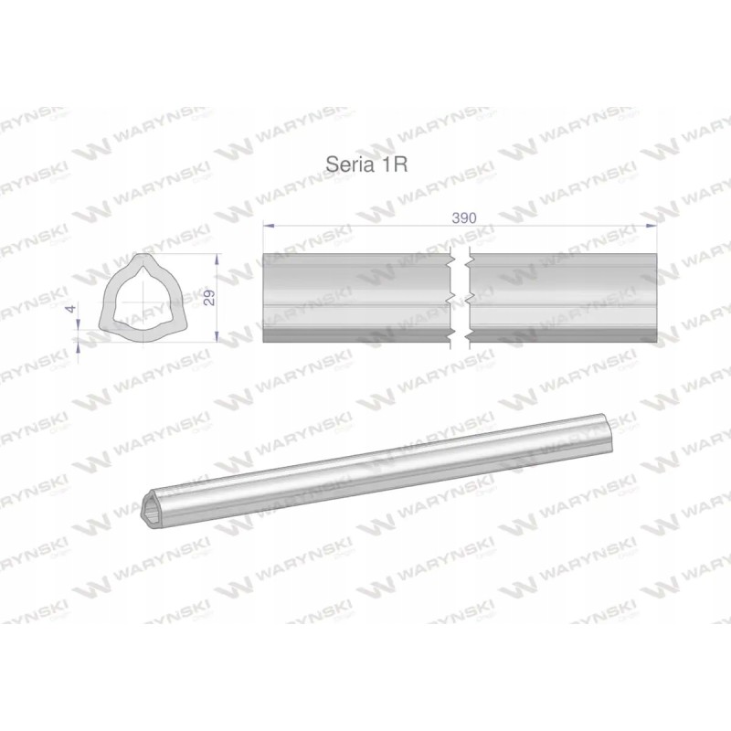 Inner pipe, series 1r, for 510 shaft, articulated