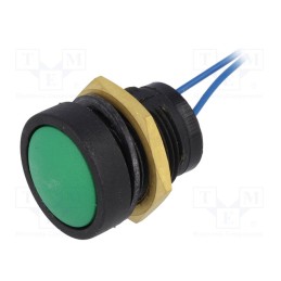 1 pcs x ITW LUMEX SWITCH - 49-59113 - Switch: push-button, Pos: 2, SPST-NO, 0.125A/125VAC, OFF-(ON), IP67