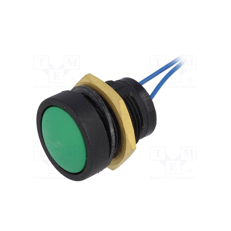 1 pcs x ITW LUMEX SWITCH - 49-59113 - Switch: push-button, Pos: 2, SPST-NO, 0.125A/125VAC, OFF-(ON), IP67