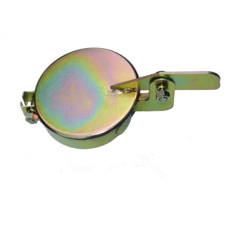 The muffler flap covers 108 mm