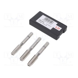 1 set x Vu00d6LKEL - 27042 - Tap, high speed steel grounded HSS-G, M8, 1.25, 56mm, 4,9mm, 3pcs.
