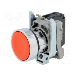 1 pcs x SCHNEIDER ELECTRIC - XB4BA42 - Switch: push-button, 22mm, Stabl.pos: 1, NC, red, none, 3A/240VAC