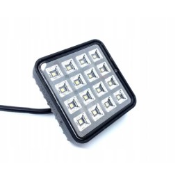 Work lamp 16x LED square with a switch