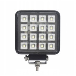 Work lamp 16x LED square with a switch