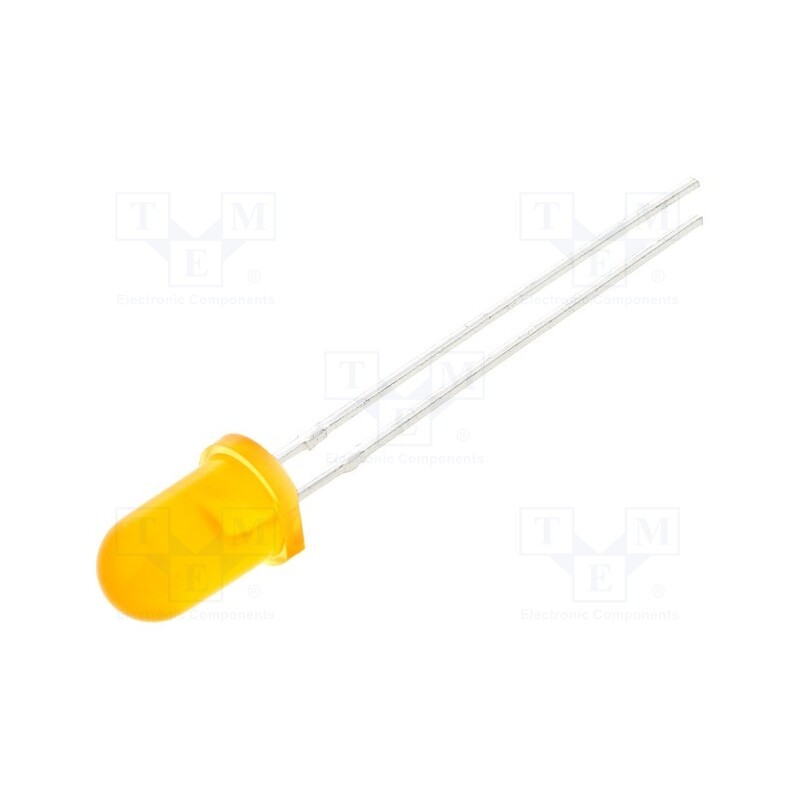1 pcs x LUCKYLIGHT - LL-503UAD2E-2A - LED, 5mm, amber, 1000÷1400mcd, 50°, Front: convex, 2.1÷2.6V