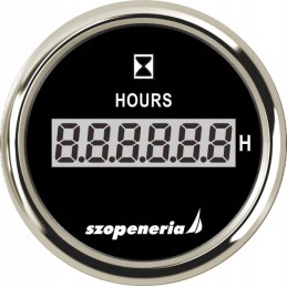 Hour meter 52 mm black