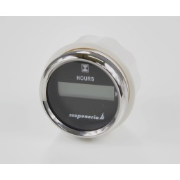 Hour meter 52 mm black