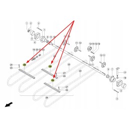 517935 0 inclined conveyor strip l 560 mm