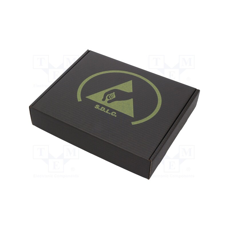 1 pcs x ANTISTAT - 026-0071 - Box with foam lining, ESD, 318x267x64mm, cardboards, black