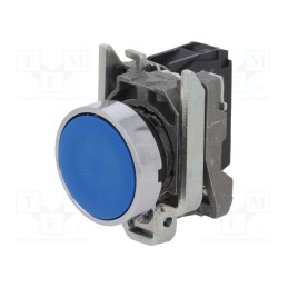 1 pcs x SCHNEIDER ELECTRIC - XB4BA61 - Switch: push-button, 22mm, Stabl.pos: 1, NO, blue, none, 3A/240VAC