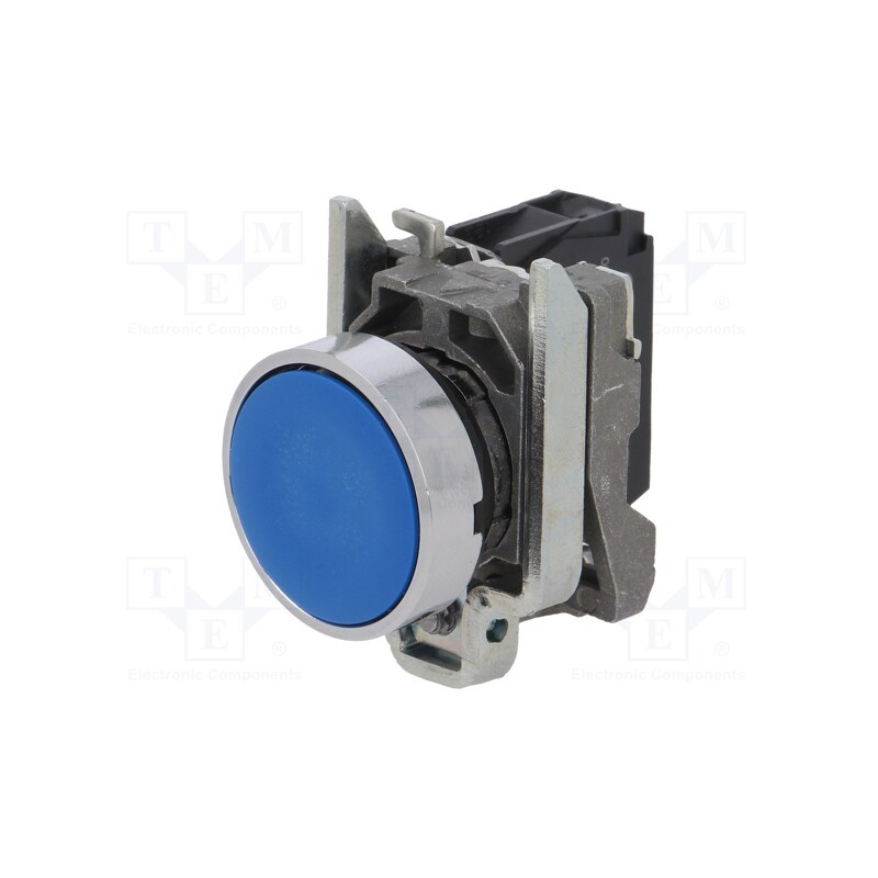 1 pcs x SCHNEIDER ELECTRIC - XB4BA61 - Switch: push-button, 22mm, Stabl.pos: 1, NO, blue, none, 3A/240VAC