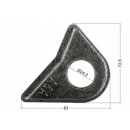 Bolt eye of loader bucket fi 24 5 mm ft202