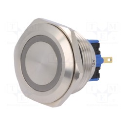 1 pcs x ONPOW - GQ30-11ZE/G/12V/S - Switch: vandal resistant, Pos: 2, SPDT, 3A/220VAC, 5A/24VDC, IP65