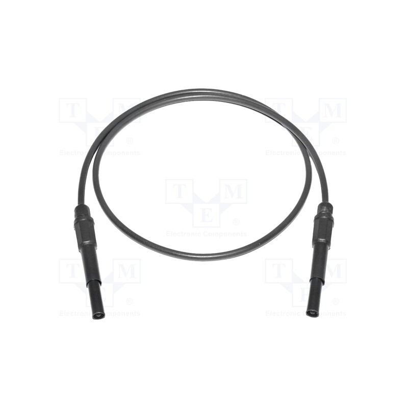 1 pcs x MUELLER ELECTRIC - BU-P4911A-60-0 - Test lead, 20A, banana plug 4mm,both sides, Urated: 1kV, Len: 1.5m
