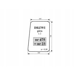 Door glass old new type c 330 c 360 23