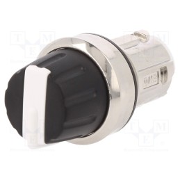 1 pcs x SIEMENS - 3SU1050-2AS60-0AA0 - Switch: rotary, 22mm, Stabl.pos: 4, white-black, none, IP67, Pos: 8
