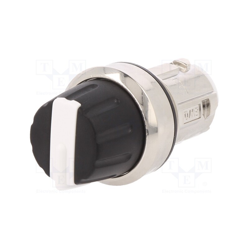 1 pcs x SIEMENS - 3SU1050-2AS60-0AA0 - Switch: rotary, 22mm, Stabl.pos: 4, white-black, none, IP67, Pos: 8
