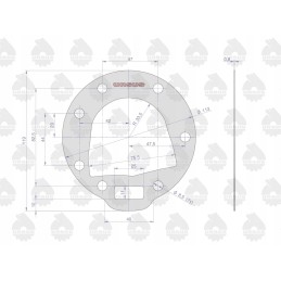 Set of compressor gaskets 8973126404 mf3