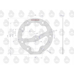 Set of compressor gaskets 8973126404 mf3