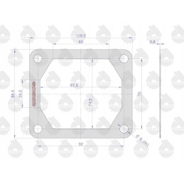 Set of compressor gaskets 8973126404 mf3