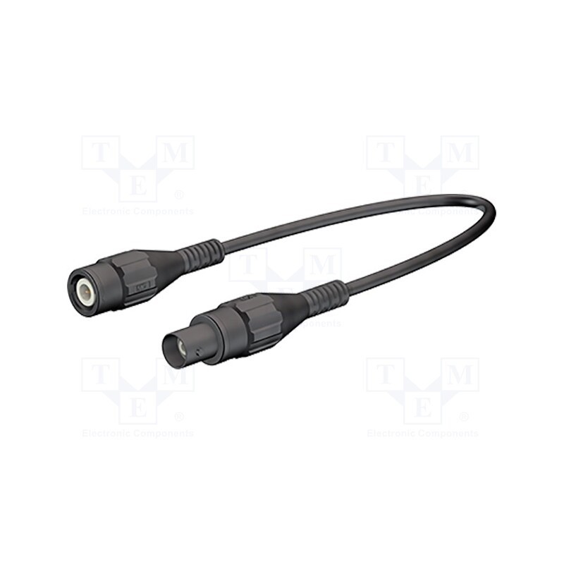 1 pcs x STu00c4UBLI - 67.9773-05021 - Test lead, BNC socket,BNC plug, Len: 0.5m, black, Z: 50Ω, brass